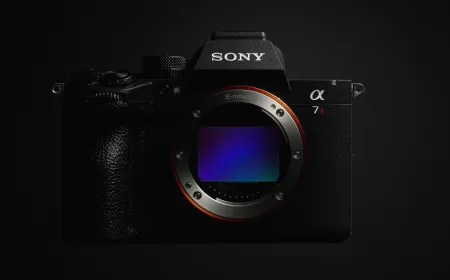 The Sony A7R VI mirrorless camera showcases its fully stacked sensor and Bionz XR2 processor layout.
