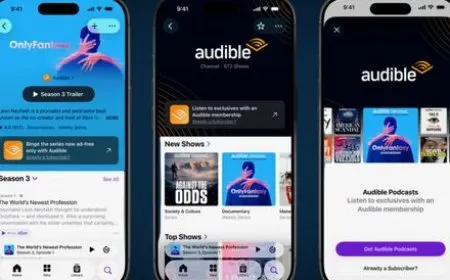 Audible and Apple Podcasts subscription integration displays premium streaming across one hundred thirty-five countries.