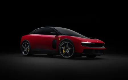 The Ferrari Luce electric vehicle exterior design was unveiled by former Apple executive Jony Ive.