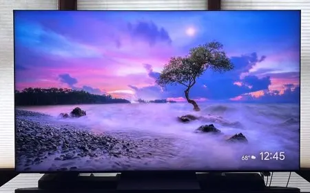 TCL Google TV interface showing system settings for firmware updates and Dolby Vision audio configurations