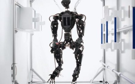 A humanoid robot receives a unique digital ID under China's new national tracking and safety oversight system.