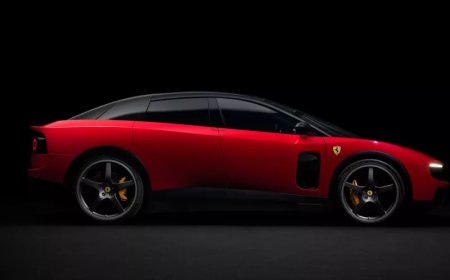 Ferrari's first EV brings 1,000 horsepower, four motors, a $640,000 price tag, and Jony Ive design input