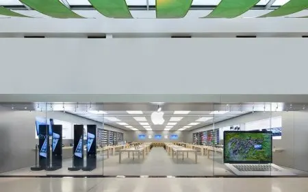 Employees at the first unionized Apple store gather at Towson Town Center for a May rally regarding workplace conditions.