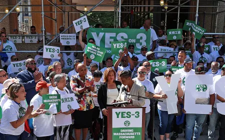 Massachusetts Uber and Lyft drivers form the first formally certified ride-share workers union in the country.