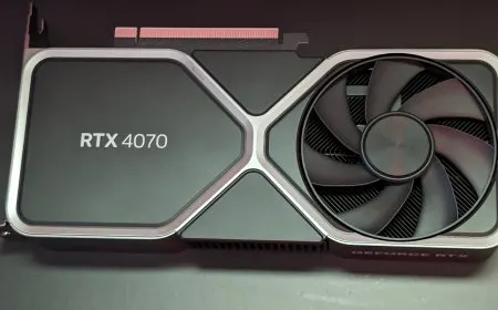 Nvidia GeForce RTX 4070 Super graphics card sits beside the standard RTX 4070 model.