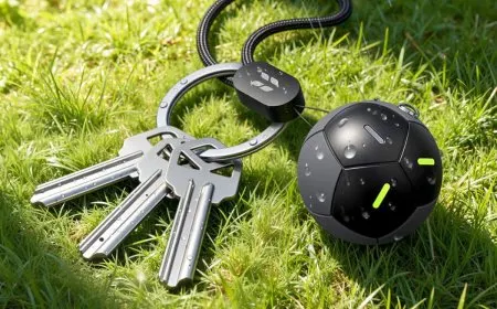 Ugreen FineTrack 2 location tracker shaped like a soccer ball