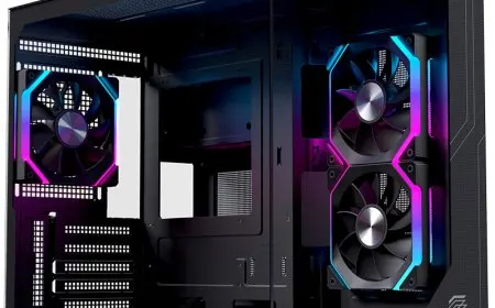 The EINAREX PRISMA SM300 microATX panoramic chassis features a dual-chamber design for airflow and thermal management.