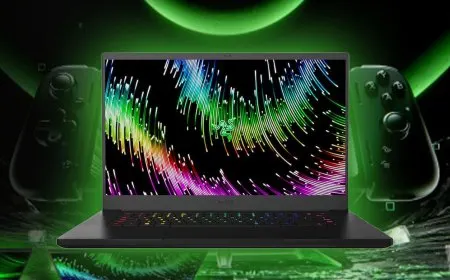 The promotional bundle includes a Razer Blade laptop, an Android gaming tablet, and a detachable mobile controller.