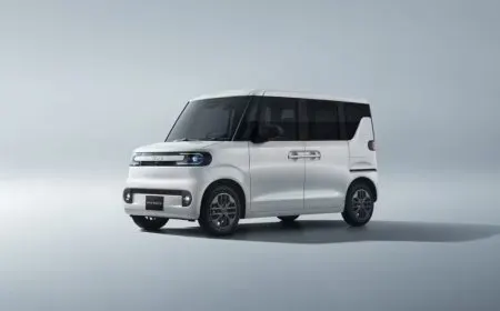 The BYD RACCO electric K-Car is displayed at the 2025 Tokyo Motor Show.
