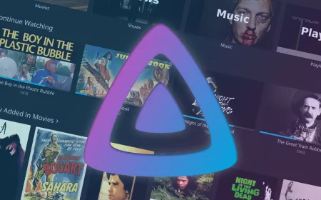 The Jellyfin media server interface runs on a macOS desktop.