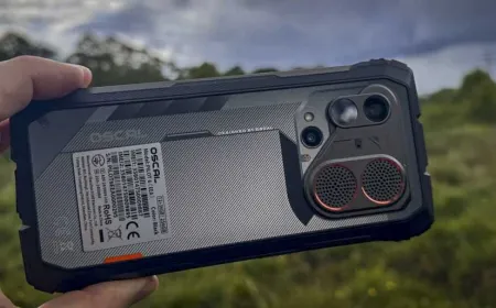 The Oscal Pilot 6 rugged smartphone features a Samsung camera, thermal sensor, and reinforced protective housing.