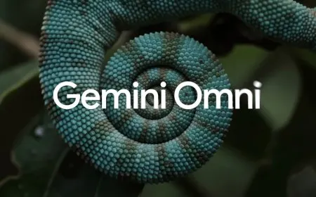 Google Gemini Omni platform interface displaying multimodal video generation capabilities for text and media processing.