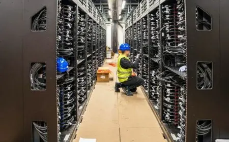 Server racks house Bull supercomputing hardware used for Airbus aircraft design simulations.