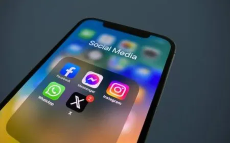 Young person scrolling through social media on a mobile device