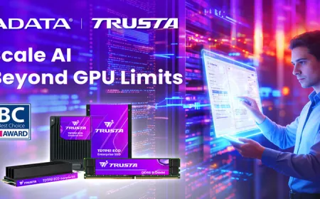 TRUSTA AI Scaler Extended Memory Solution architecture diagram shows system memory and SSD integration for AI deployment.