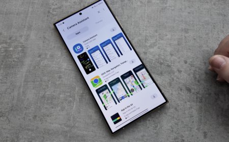 Samsung Camera Assistant interface displayed on a Galaxy device screen