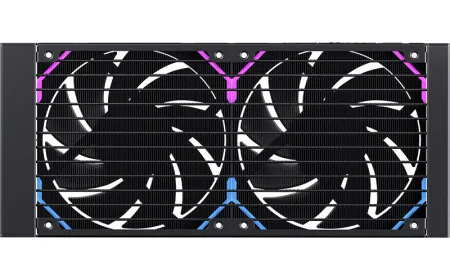 The EINAREX HALOX all-in-one liquid CPU cooler features an open structure design that exposes internal cooling components.