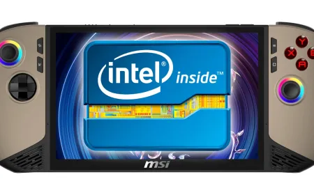 Intel Arc G3 processor inside a handheld gaming PC
