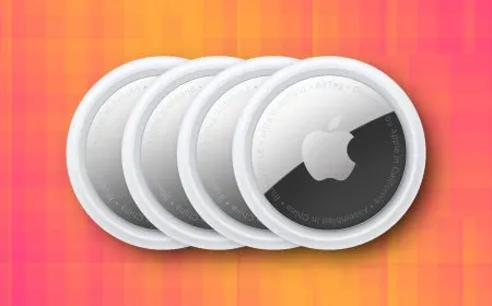 The Apple AirTag four-pack includes compact tracking devices that enable item location via the crowdsourced Find My network.