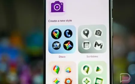 Google Pixel interface displaying newly released official icon pack themes