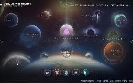 The Destiny 2 logo appears alongside an official announcement regarding the end of active development.