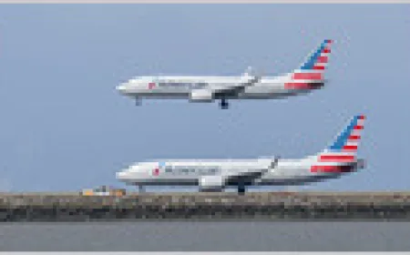 American Airlines aircraft equipped with SpaceX Starlink in-flight Wi-Fi