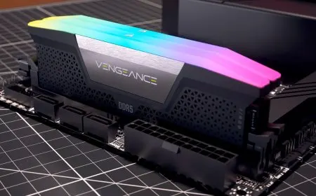 Corsair Vengeance DDR5 memory module containing ChangXing Memory Technologies DRAM chips