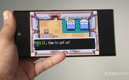 This screenshot shows the title screen for the unofficial Android port of The Legend of Zelda: The Minish Cap.