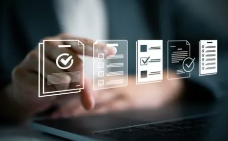 Browser interface displaying a unified document management platform for hybrid work environments.
