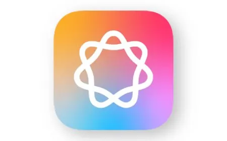 The iOS 27 interface displays new artificial intelligence features for writing, automation, and wallpaper creation.