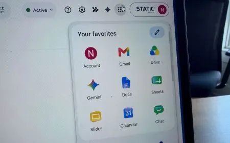 Google app icons showcase the updated design with refined colors and simplified shapes for better legibility.