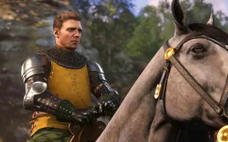Development notes and concept art depict the upcoming Kingdom Come title and Middle-earth RPG project.