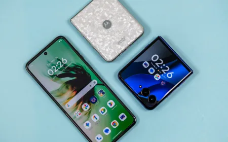 Motorola 2026 Razr devices displaying Pantone-certified finishes and external screens