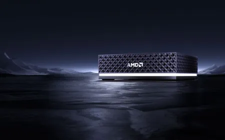 The AMD Ryzen AI Halo Developer Platform compact workstation features a sixteen-core processor and 128GB of unified memory.