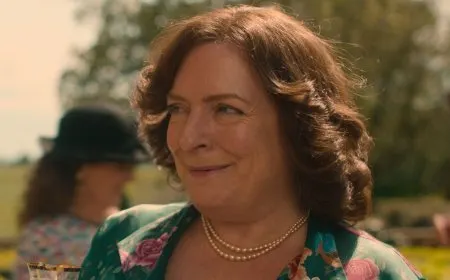 A quiet scene between two characters hinting at a developing romantic connection in Rivals Season 2 Episode 4.