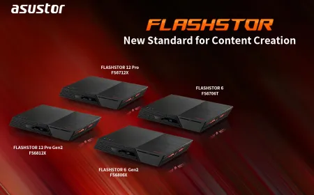 The Asustor Flashstor all-flash network storage device supports professional media production workflows.
