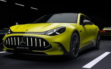 Mercedes-AMG GT EV hits 0-60 in 2 sec, charges at 600kW, and fakes V8 and gear shift sounds