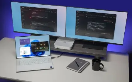 Front view of the OWC Stack AI Thunderbolt 5 accelerator and storage hub