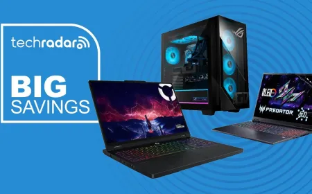 Desktop computer and laptop configured for video editing feature DDR5 memory, RTX 50 series graphics, and solid state stor...
