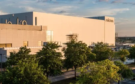 Advanced dynamic random access memory manufacturing equipment at Micron's Virginia semiconductor facility