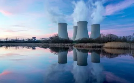 The Sizewell C nuclear facility construction site illustrates ongoing UK energy infrastructure development.