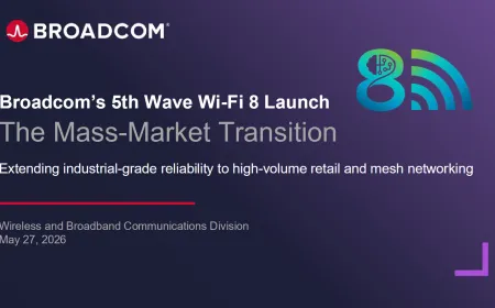 Broadcom Wi-Fi 8 systems-on-chip for next-generation mesh and multi-gigabit router hardware.