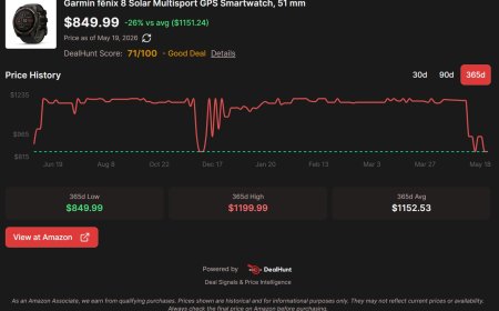 Garmin Fenix 8 Solar Smartwatch Pricing and Technical Analysis
