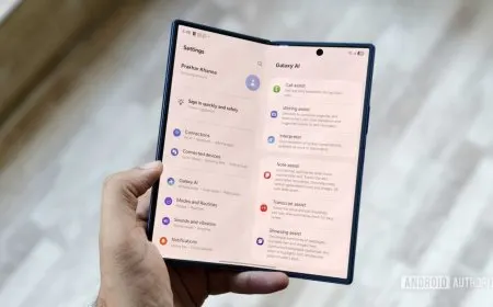 Samsung Galaxy Z Fold 8 render emphasizing extreme thinness and simplified front design