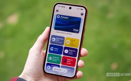 The Google Wallet interface displays digital boarding passes, loyalty cards, and receipts for travel and retail updates.