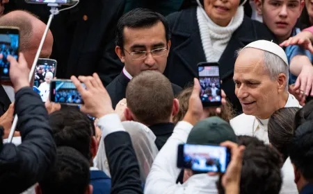 Pope Leo discusses the ethical implications of artificial intelligence and technological progress.