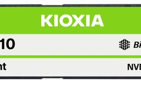 KIOXIA XG10 Series PCIe 5.0 M.2 solid state drive for OEM workstations and AI PCs.