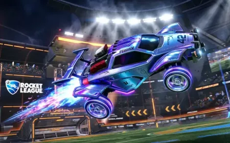 Rocket League gameplay runs on Unreal Engine 6 during the Paris Major esports tournament.