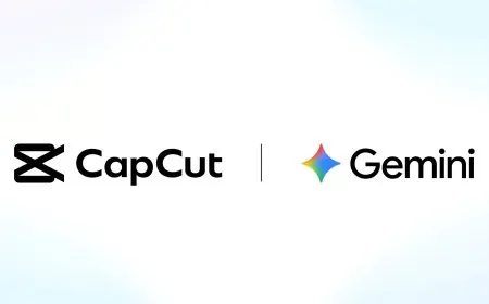 The CapCut mobile interface integrates with Gemini to enable prompt-based video editing.