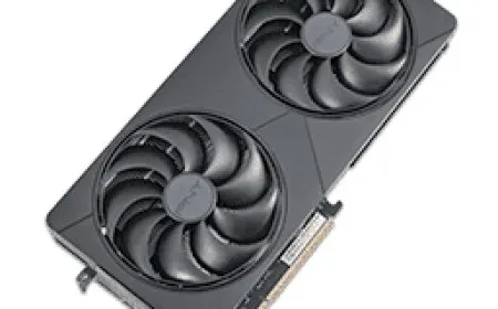 The PNY GeForce RTX 5080 Slim OC graphics card features a compact dual-slot design with a vapor-chamber cooling system.